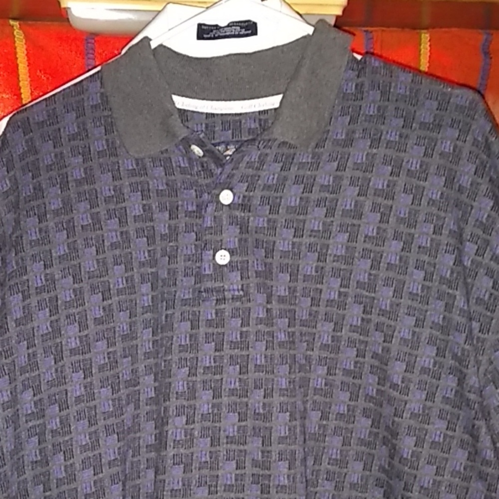 Mens fore golfwear 100% cotton golf shirt